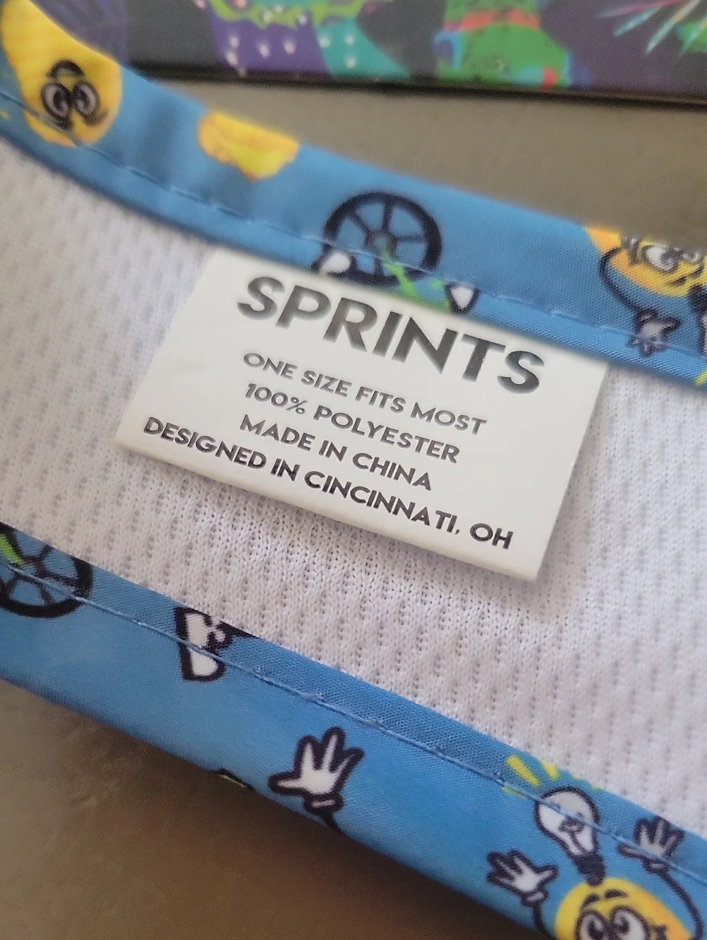NWT Sprints Visor Potatoes French Fries Unisex One Size Kitsch Summer Athletic